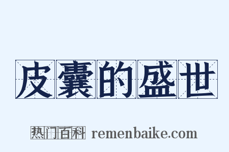 皮囊的盛世是什么意思的图片